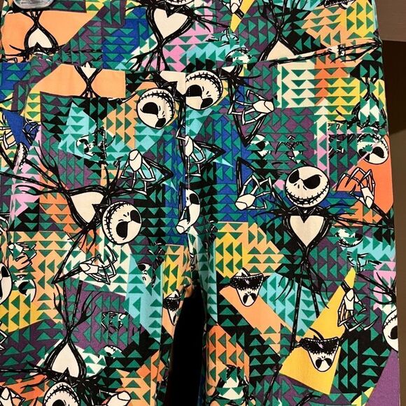 EUC LuLaRoe Disney Jack Skellington Nightmare Before Christmas Leggings O/S - Picture 1 of 2